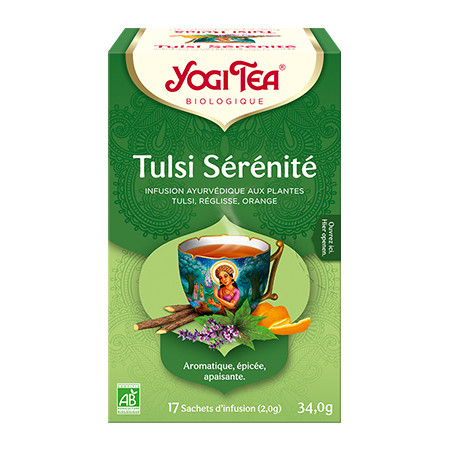 Yogi Tea - Tulsi Sérénité - Bio 17 sachets - Thé Ayurvedic - Tisanes en infusettes - 1