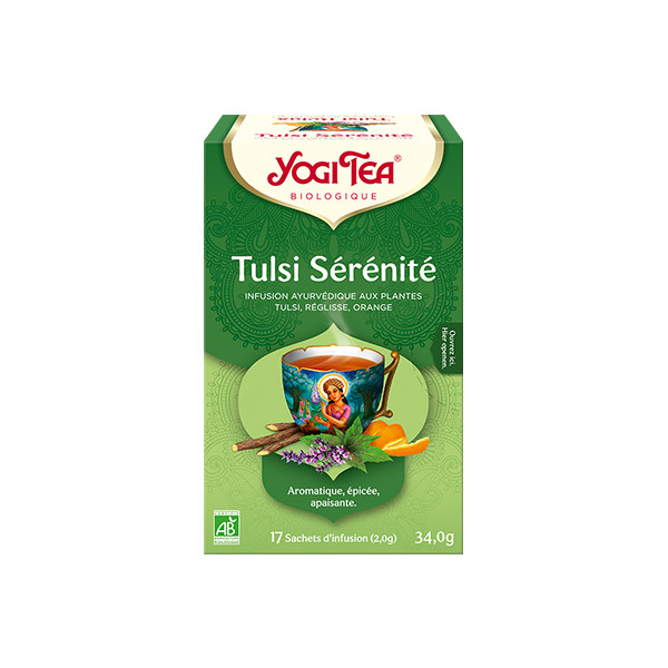 Yogi Tea - Tulsi Sérénité - Bio 17 sachets - Thé Ayurvedic - Tisanes en infusettes - 1