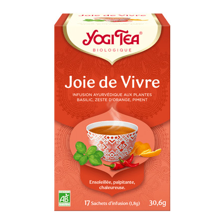 Yogi Tea - Joie de Vivre - Bio 17 sachets - Thé Ayurvedic - Tisanes en infusettes - 1