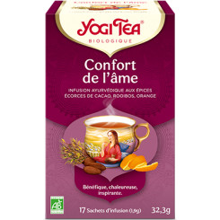 Yogi Tea - Confort de l'âme - Bio 17 sachets - Thé Ayurvedic - Tisanes en infusettes - 1