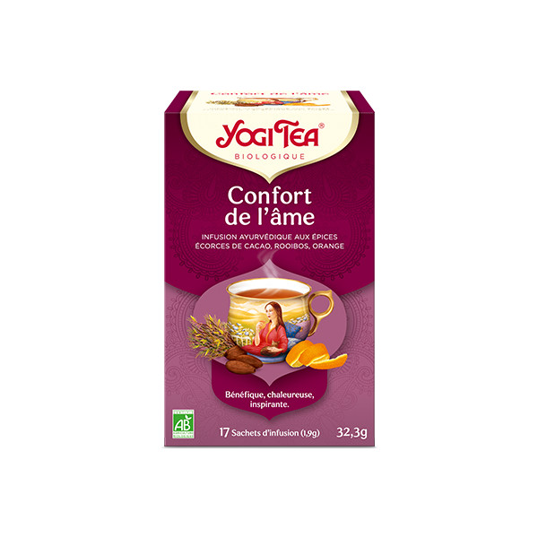 Yogi Tea - Confort de l'âme - Bio 17 sachets - Thé Ayurvedic - Tisanes en infusettes - 1