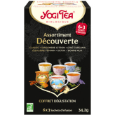 Yogi Tea - Assortiment Découverte - Bio 18 sachets - Thé Ayurvedic - Tisanes en infusettes - 1-Yogi Tea - Klarheit des Geistes - Bio 17 Beutel - Ayurvedischer Tee