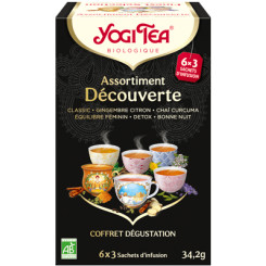 Yogi Tea - Assortiment Découverte - Bio 18 sachets - Thé Ayurvedic - Tisanes en infusettes - 1