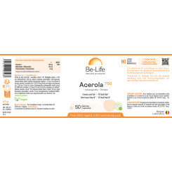 Acérola 750  50 gélules  -Be-Life - Vitamine C, Acérola et Bioflavonoïdes - 2