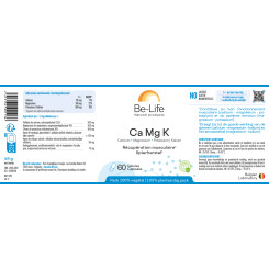 Ca Mg K (calcium-Magnésium-Potassium) 60 gélules - Be-Life - Minéraux - 2