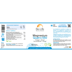 Magnesium Quatro 550 60 Kapseln - Be-Life - Mineralien - 2