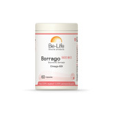 Bourrache 500 mg (Borrago 500)  60 gélules  Bio - Be-Life - Acides Gras essentiels (Omega) - 2