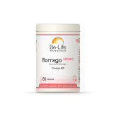 Bourrache 500 mg (Borrago 500)  60 gélules  Bio - Be-Life - Acides Gras essentiels (Omega) - 2