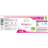 Bourrache 500 mg (Borrago 500)  60 gélules  Bio - Be-Life - Acides Gras essentiels (Omega) - 3