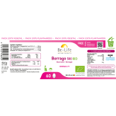 Borretsch 500 mg (Borrago 500) 60 Kapseln Bio - Be-Life - Essentielle Fettsäuren (Omega) - 3