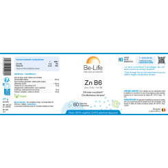 Zinc (Zn) B6 60 gélules - Be-Life - Minéraux - 3