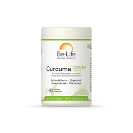 Curcuma (Extrait) + piperine 2400 Bio 60 gélules - Be-Life - Toute la gamme Be-Life - 1