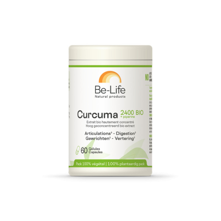 Curcuma (Extrait) 2400 Bio 60 gélules - Be-Life - Toute la gamme Be-Life - 1