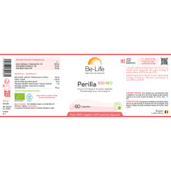 Perilla 500 Omega 3 BIO 60 gélules - Be Life - Toute la gamme Be-Life - 3