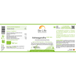 Ashwagandha 5000 Bio (Ginseng indien) 90 gélules végétales - Be Life - Gélules de plantes - 2