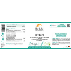 Bifibiol (ferments lactiques) 30 gélules -Be-Life - Probiotiques - Prébiotiques - Entretien du colon - 2