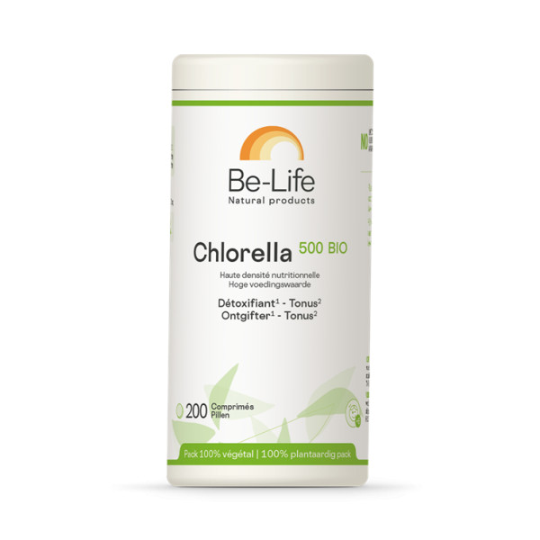 Chlorella 500 Bio 200 tablettes - Be-Life - Gélules de plantes - 1