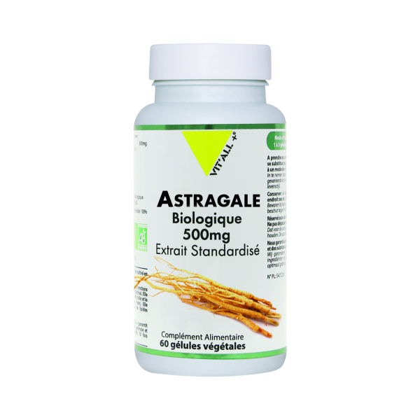 Astragale 500 mg  60 capsules - Vitall+ - Gélules de plantes - 1