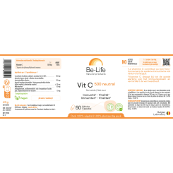 Vit C 500 neutral 50 Kapseln - Be-Life - Vitamin C, Acerola und Bioflavonoide - 2