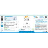 Fe (Vit B9-B12) 60 gélules - Be-Life - Fer (Fe) - 2