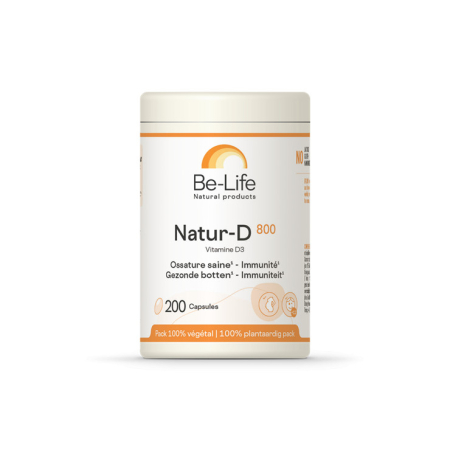 Natur-D 800 (Vitamin D3 - 800 IE) 200 Kapseln - Be-Life - Vitamin A & D / Lebertran - 1