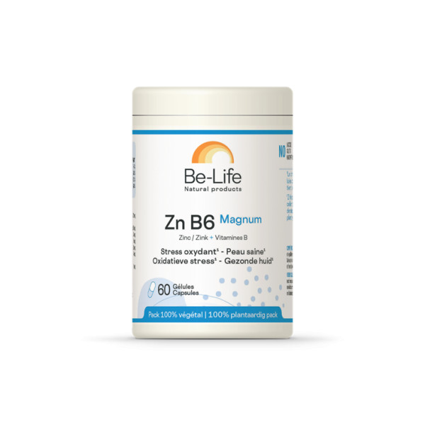 Zinc (Zn) B6 Magnum 60 gélules - Be-Life - Minéraux - 2