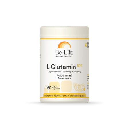 L-Glutamine 800 60 gélules - Be-Life - Acides aminés - 2