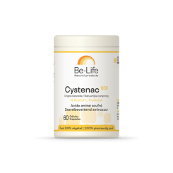 Cystenac 600 (N-Acetyl-L-Cysteine) 60 gélules - Be-Life - Acides aminés - 2