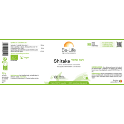Shitake (Extrait) 2700 Bio 60 gélules - Be-Life - Gélules de plantes - 3