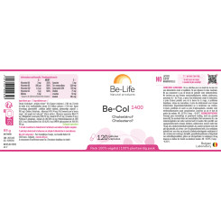 be-col 1400 120 gélules - Be-Life - Levure de Riz Rouge - CoQ10 - 3