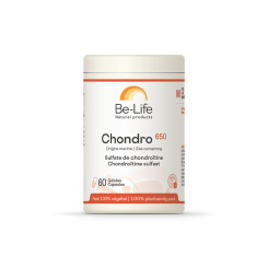 Chondro 650 (sulfate de chodroïtine) 60 gélules - Be-Life - Chondroïtine - Glucosamine - MSM - Acide Hyaluronique - 1