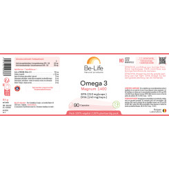 Oméga 3 Magnum 1400 90 gélules - Be-Life - Toute la gamme Be-Life - 3