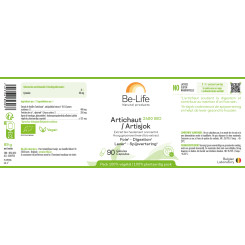 Artichaut 2400 BIO 90 gélules - Be-Life - Toute la gamme Be-Life - 2