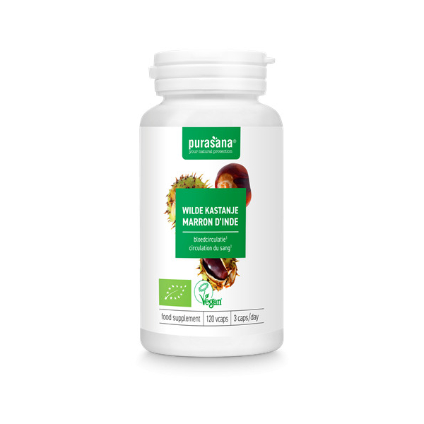 Marron d'Inde Bio 120 gélules - Purasana - Gélules de plantes - 1