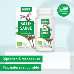 Sauge Bio 120 gélules - Purasana - Gélules de plantes - 3