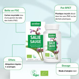 Sauge Bio 120 gélules - Purasana - Gélules de plantes - 5