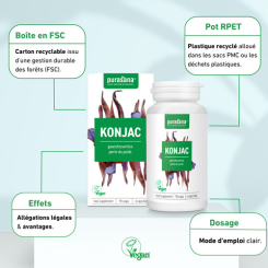 Konjac Bio 120 gélules - Purasana - Gélules de plantes - 5