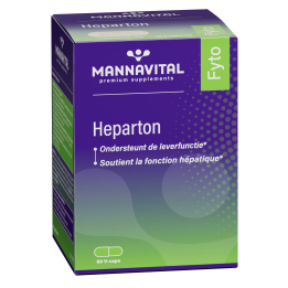 Heparton 60 plantaardige capsules - Mannavital - 1