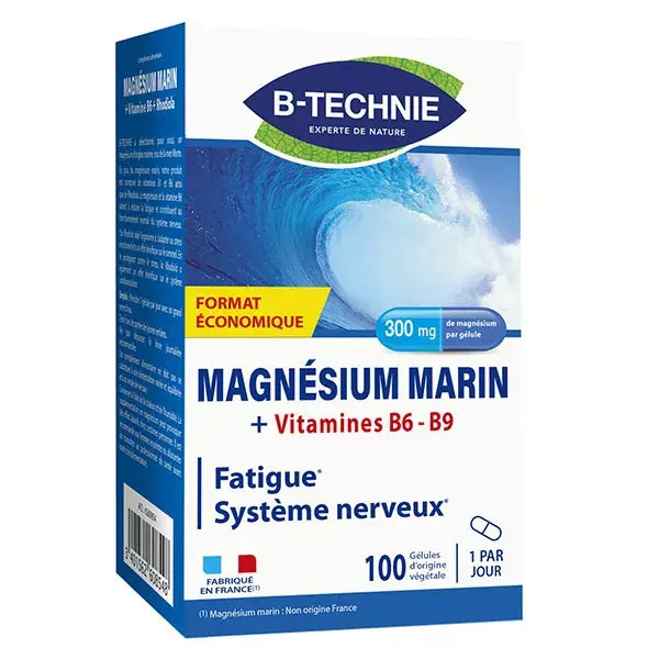 Marine Magnesium + B6 B9 100 Kapseln - B-TECHNIE - 1