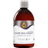 -Koper - Zink - Zilver Geïoniseerd Sporenelement 500 ml - Catalyons