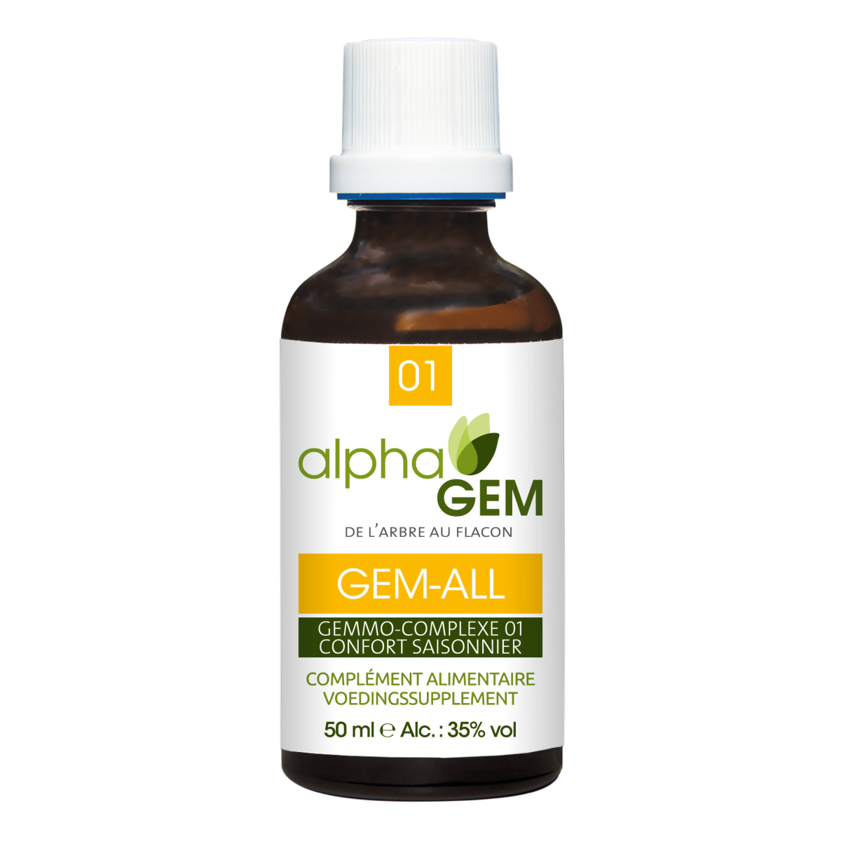 GEM - ALL - Bourgeon Allergies saisonnières - 50 ml Bio - Alphagem GC01