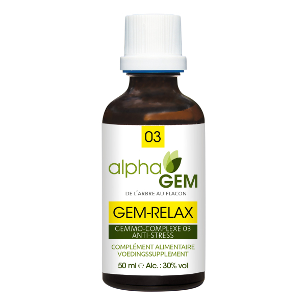 GEM - RELAX - Bud Stress - 50 ml Biologisch - Alphagem GC03 - 1