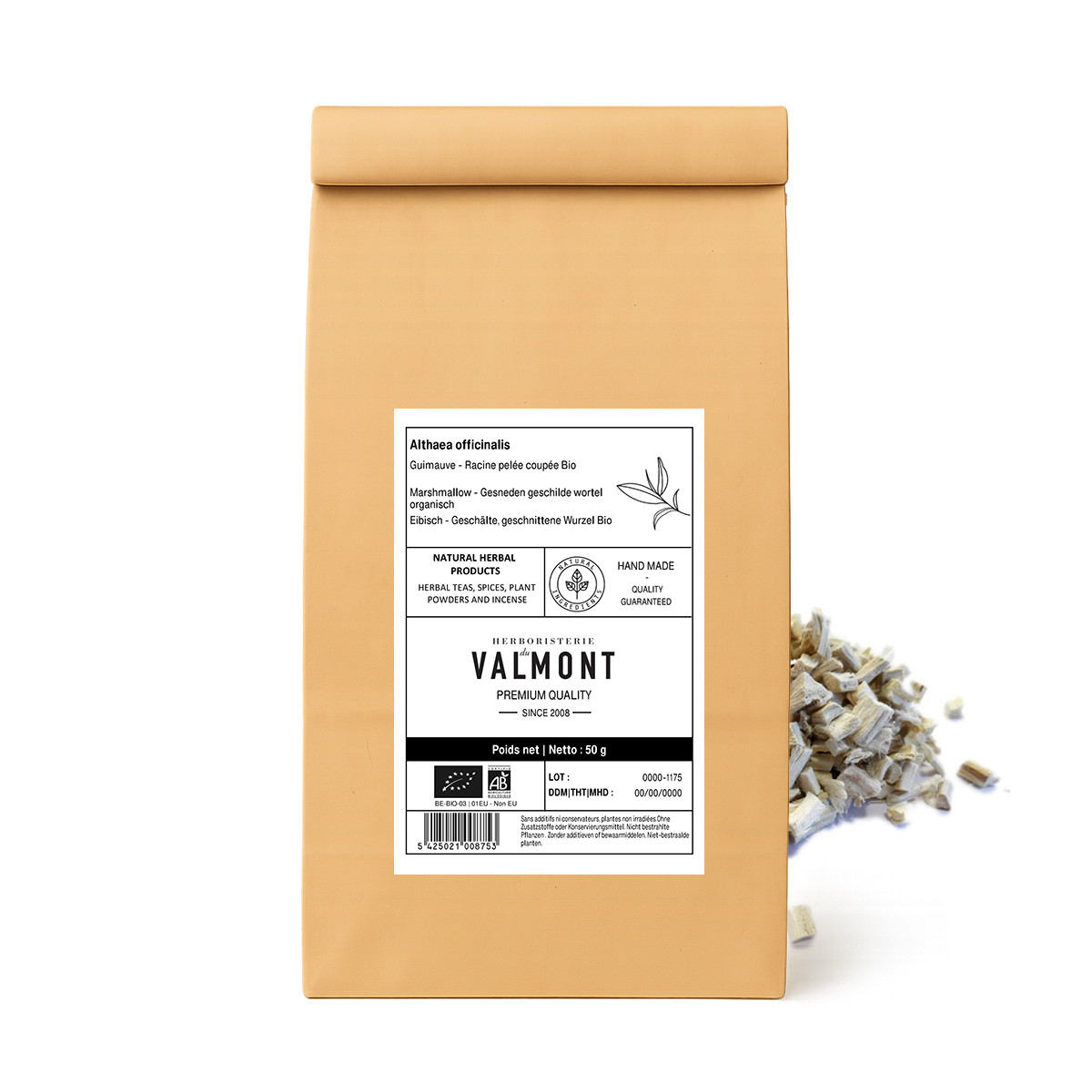 Racine De Guimauve Coupée Althaea Officinalis 85g - AgoraMarket Pour Infusions Et Soins