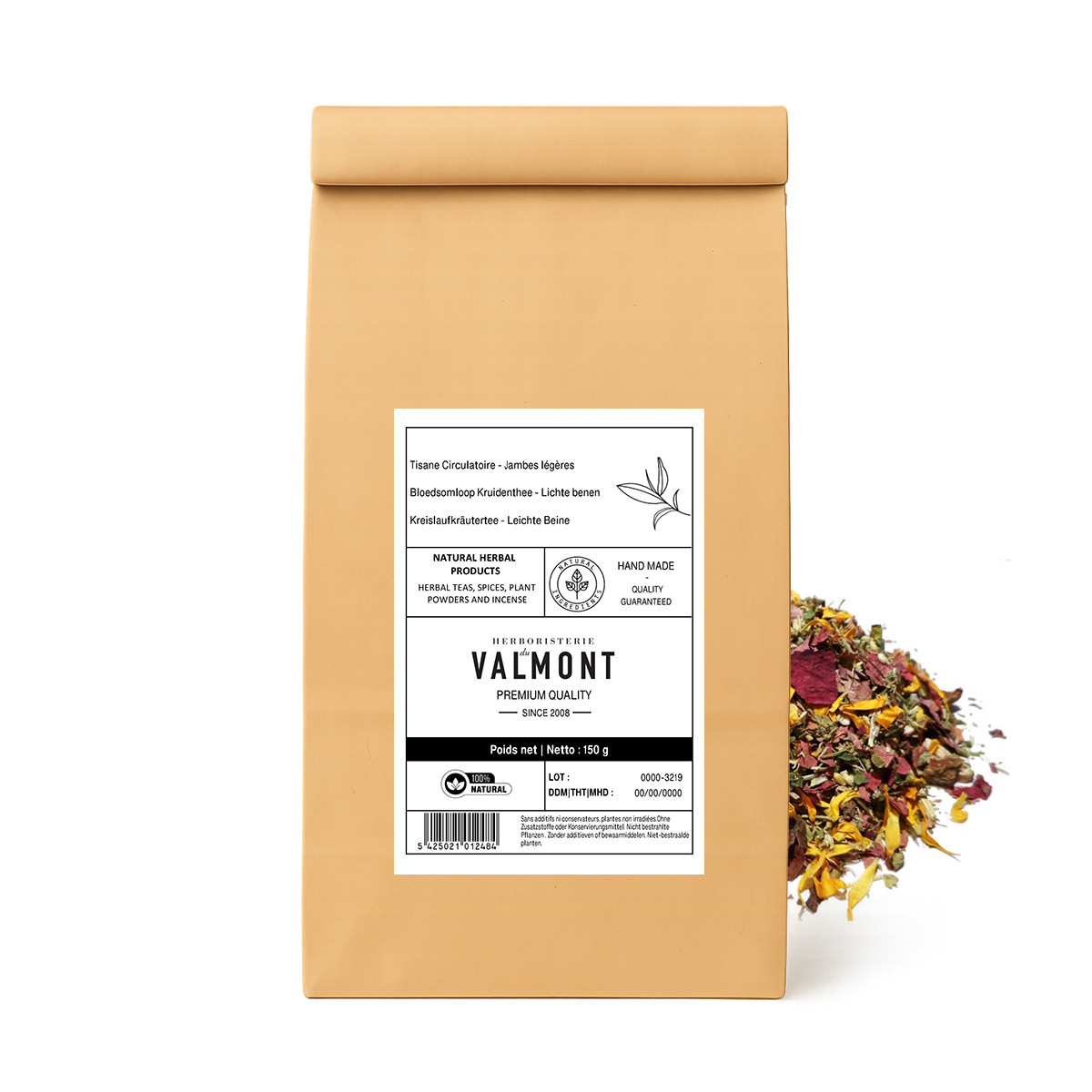 Tisane Circulation - Marque Tradition Nature - Herbes Entières - Produit Neuf