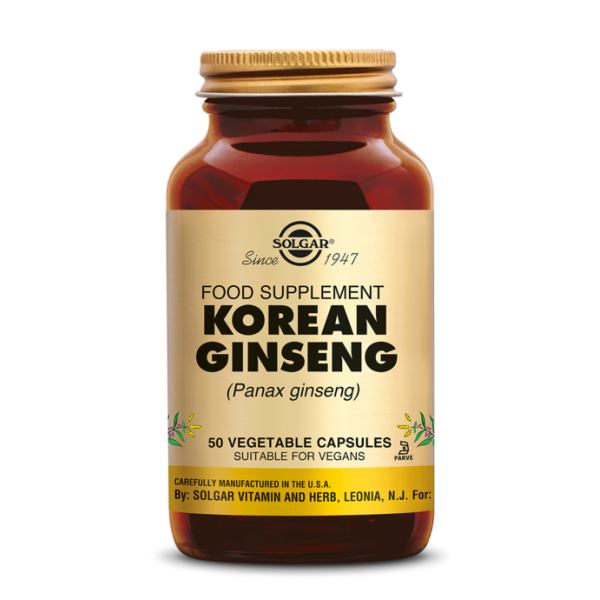 Koreaanse Ginseng 50 Plantaardige Capsules – Solgar - 1