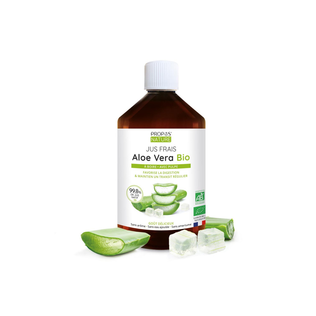 Bio-Aloe-Vera-Trinksaft 500ml - Propos'Nature