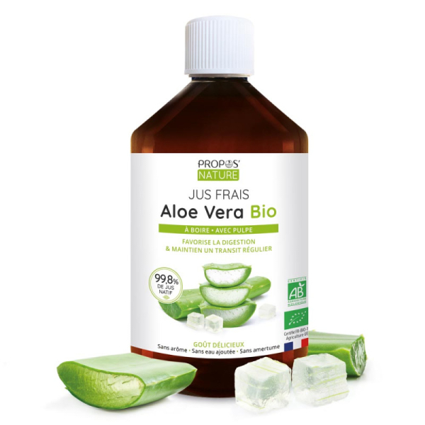 Bio-Aloe-Vera-Trinksaft 500ml - Propos'Nature - 1