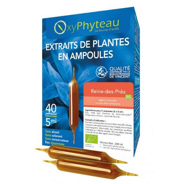 Moeraspirea (Filipendula ulmaria) BIOLOGISCH 40 ampullen - Oxyphyteau - 1
