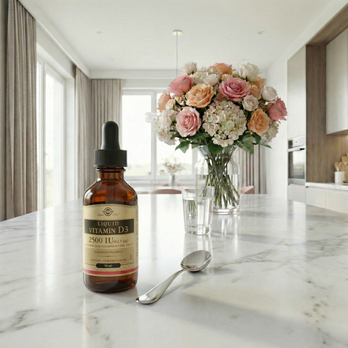 Vitamine D3 Liquide (arme d'orange naturel) flacon de 59 ml - Solgar