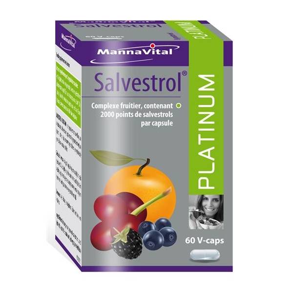 Salvestrol Platinum 60 gélules - Mannavital - Anti-oxydants - Acide Hyaluronique - Salvestrol + - 1